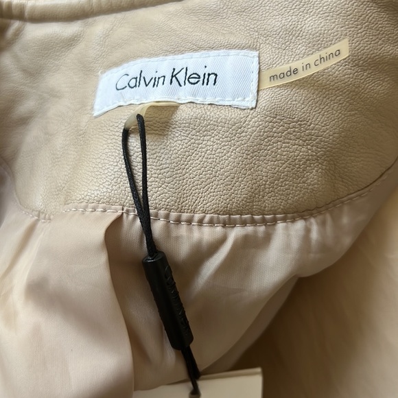 Calvin Klein Faux leather jacket Small NWT - Picture 6 of 6